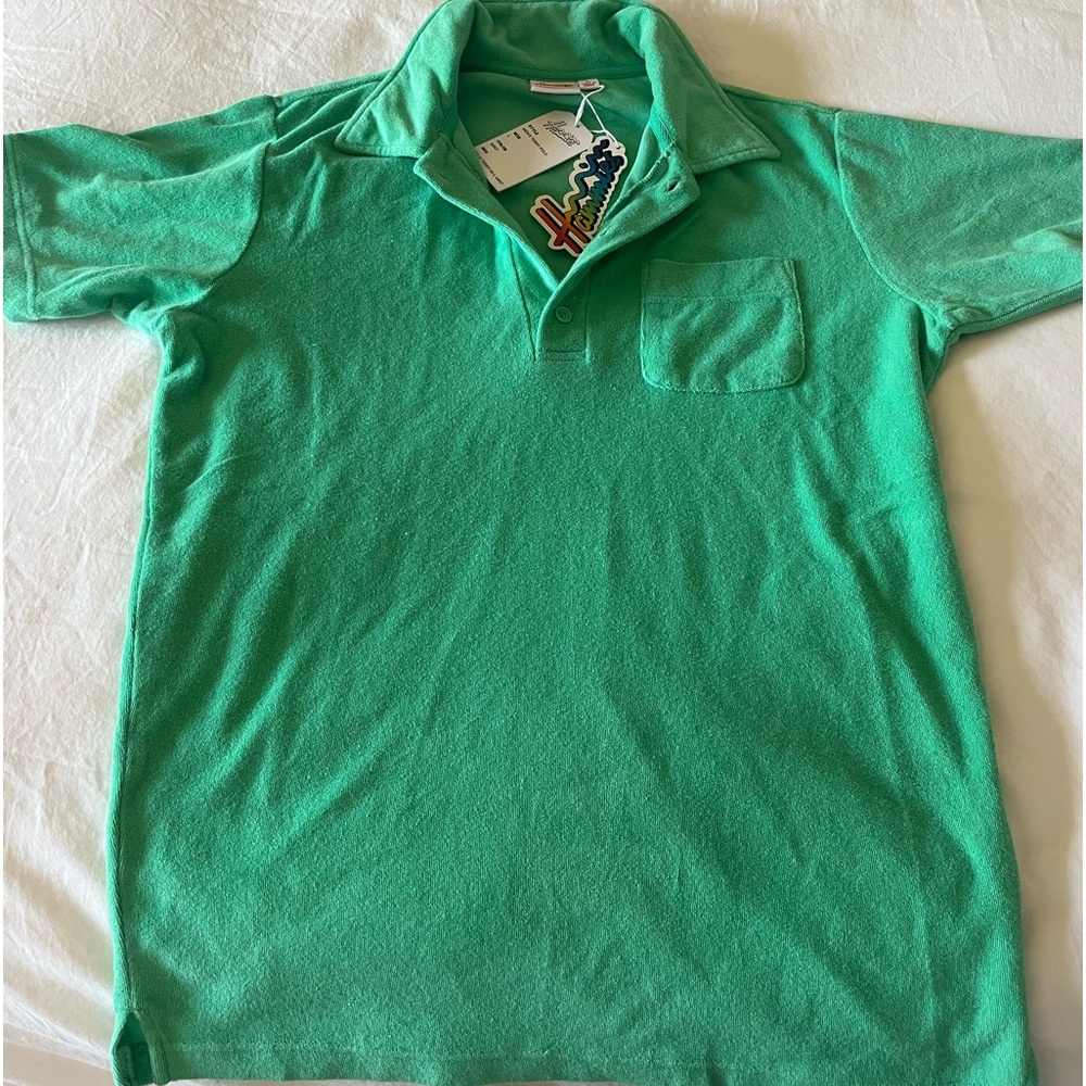 Mens or Womens Terry cloth polo.  Size L NWT